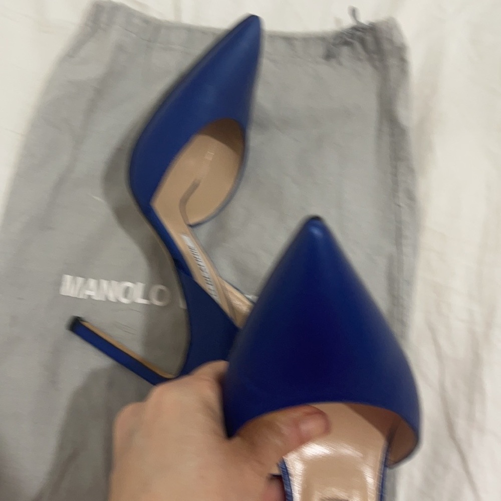 Manolo blahnik d orsay cobalt blue - Picture 5 of 7